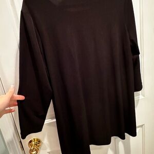 Susan Graver Black Modern Essentials Top